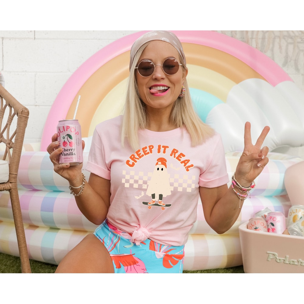 Creep It Real Halloween T-shirt, Fall Season Shirt, Ghost Lover Tee, Halloween Party Crewneck Shirt, Creepy Cute Shirt, Spooky Season Shirt - 5.jpg