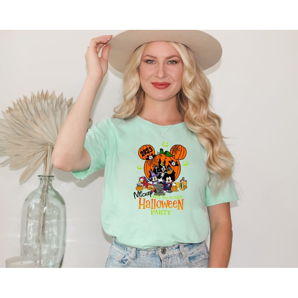 Disney 2023 Halloween Party Shirt, Mickey's Not-So-Scary Shirts, Mickey and Minnie Halloween Family Shirts, Disney Halloween Gift Shirts - 3.jpg