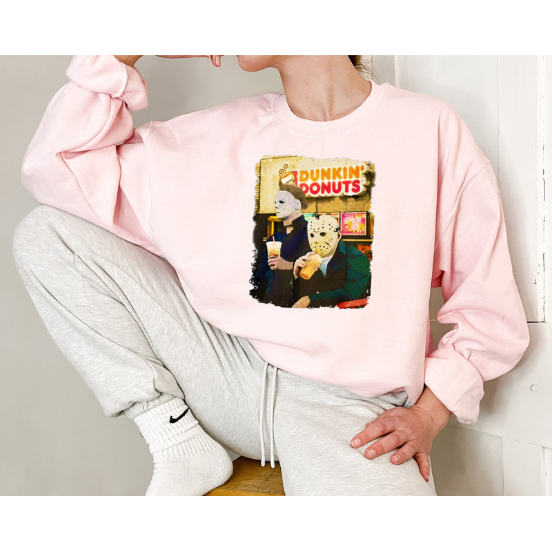 Halloween Killers Sweater, Horror Movies Lover Sweatshirt, Jason Michael Myers Hoodie, Dunkin Donuts Sweatshirt, Funny Halloween Sweater - 4.jpg
