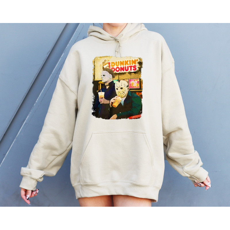 Halloween Killers Sweater, Horror Movies Lover Sweatshirt, Jason Michael Myers Hoodie, Dunkin Donuts Sweatshirt, Funny Halloween Sweater - 5.jpg