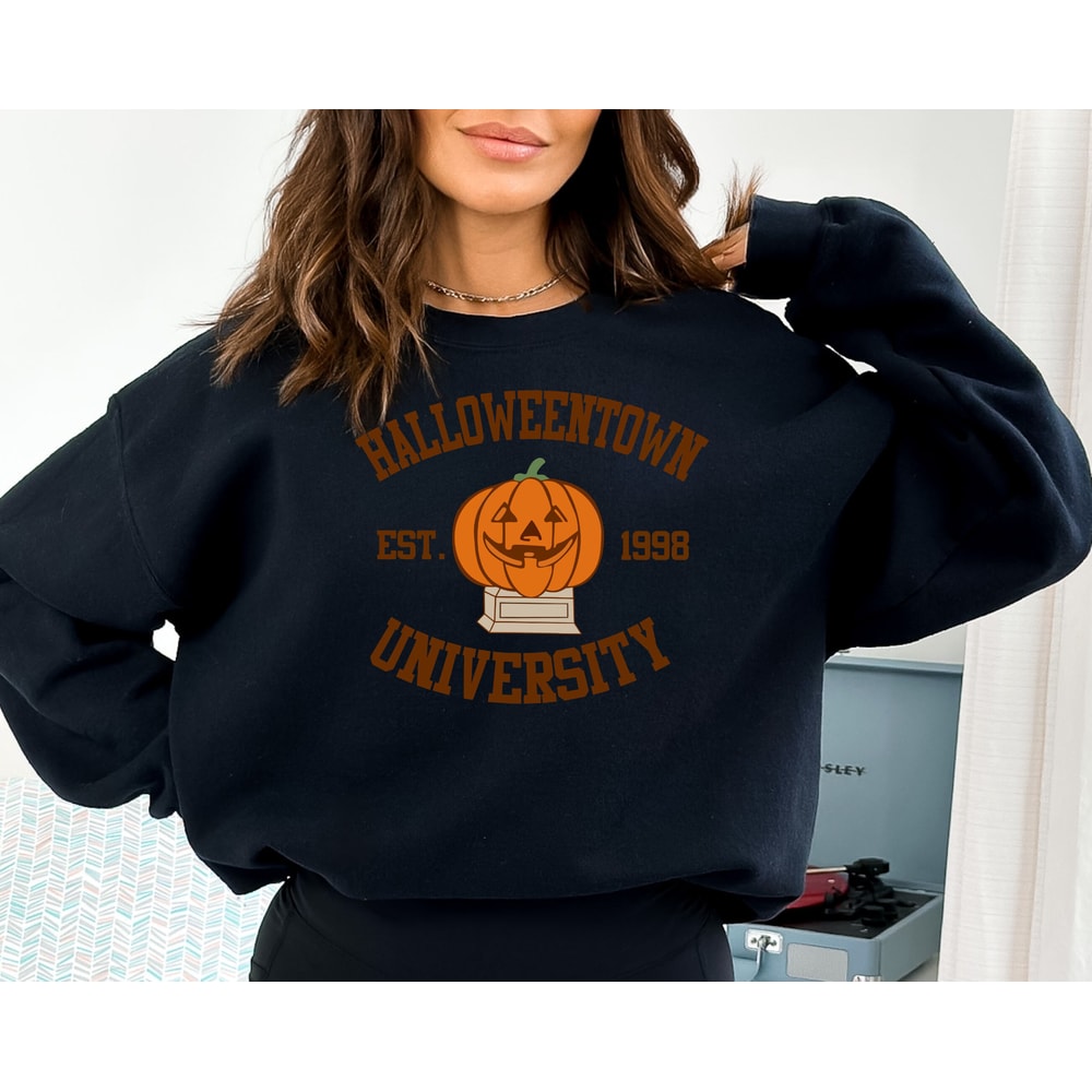 Halloweentown Est 1998 Sweatshirt, Halloween Theme Top, Fall Sweatshirt, Halloween Hoodie, Halloweentown University Hoodie, Spooky Hoodie - 3.jpg