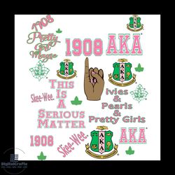 alpha kappa alpha svg bundle, sorority svg, aka girl gang svg, sorority girl