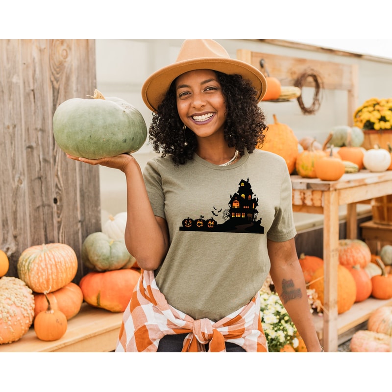 Haunted House Shirt, Halloween Shirt, Spooky Halloween Shirts, Halloween Party Shirt, Happy Halloween T-Shirts, Matching Halloween Shirts - 5.jpg