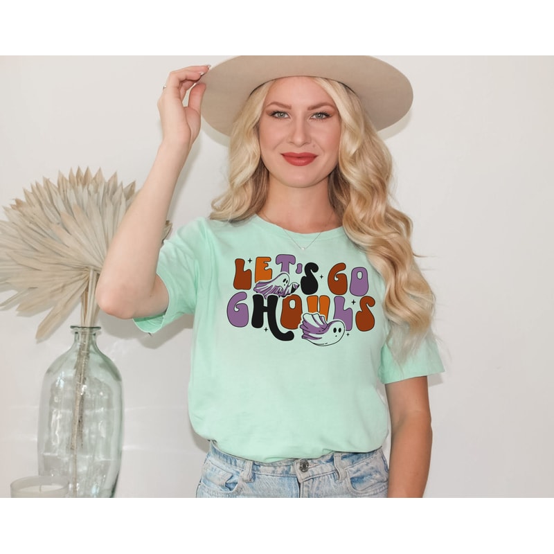 Let's Go Ghouls Shirt, Funny Halloween Shirt, Halloween Shirt, Fall Shirt, Retro Halloween Shirt, Halloween Ghost Lover Shirt, Spooky Ghost - 1.jpg