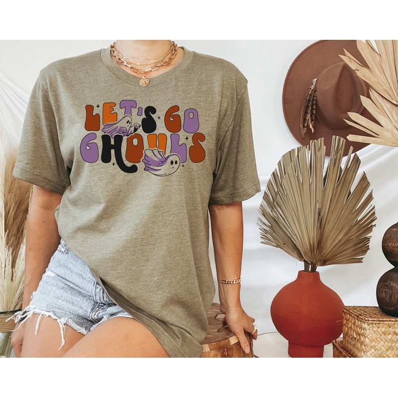 Let's Go Ghouls Shirt, Funny Halloween Shirt, Halloween Shirt, Fall Shirt, Retro Halloween Shirt, Halloween Ghost Lover Shirt, Spooky Ghost - 4.jpg