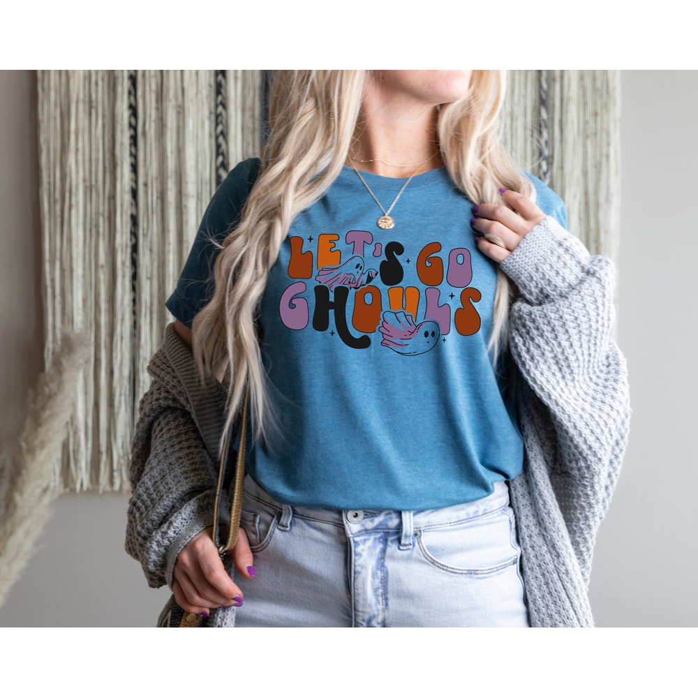 Let's Go Ghouls Shirt, Funny Halloween Shirt, Halloween Shirt, Fall Shirt, Retro Halloween Shirt, Halloween Ghost Lover Shirt, Spooky Ghost - 5.jpg