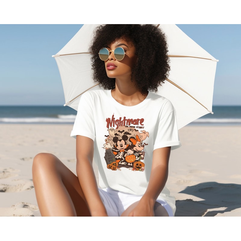 Mickey Minnie Halloween Shirt, Vintage Disney Halloween T-shirt, Nightmare On The Main Streat Shirt, Halloween Pumpkin Shirt, Spooky Shirt - 4.jpg