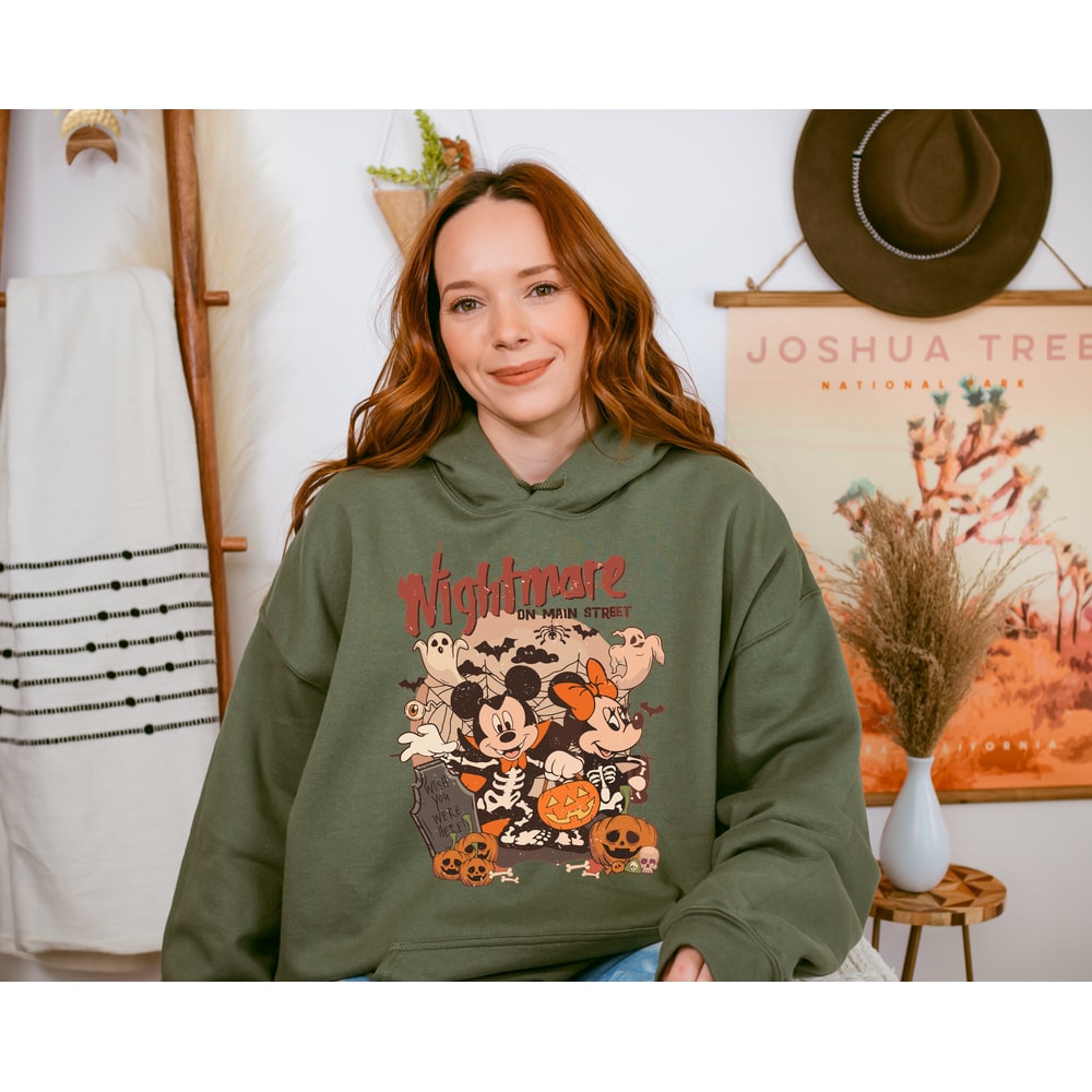 Mickey Minnie Halloween Sweatshirt, Vintage Disney Halloween Hoodie, Nightmare On The Main Streat Sweatshirt, Halloween Pumpkin Hoodie - 5.jpg