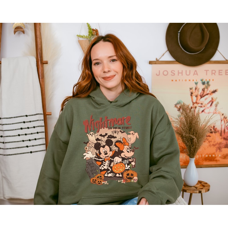 Mickey Minnie Halloween Sweatshirt, Vintage Disney Halloween Hoodie, Nightmare On The Main Streat Sweatshirt, Halloween Pumpkin Hoodie - 5.jpg