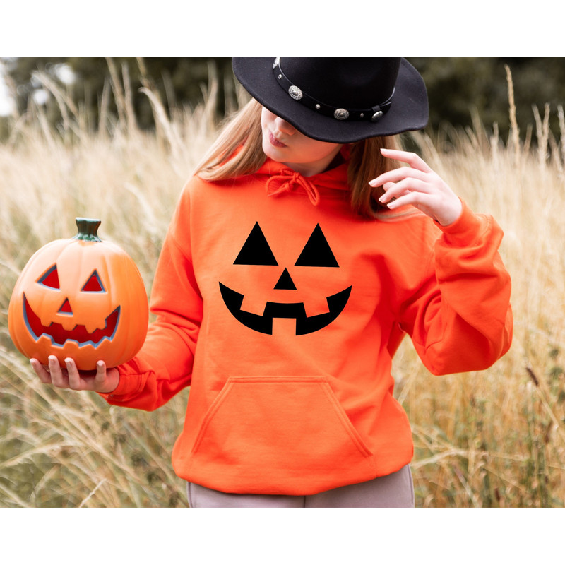 Pumpkin Cute Halloween Party Sweat ,Halloween Shirts, Jack-O-Lantern Sweatshirt, Women's Halloween Hoodie ,Spooky Season Pumpkin Sweater - 1.jpg