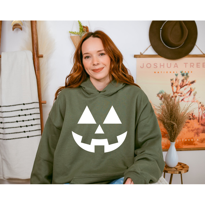 Pumpkin Cute Halloween Party Sweat ,Halloween Shirts, Jack-O-Lantern Sweatshirt, Women's Halloween Hoodie ,Spooky Season Pumpkin Sweater - 2.jpg