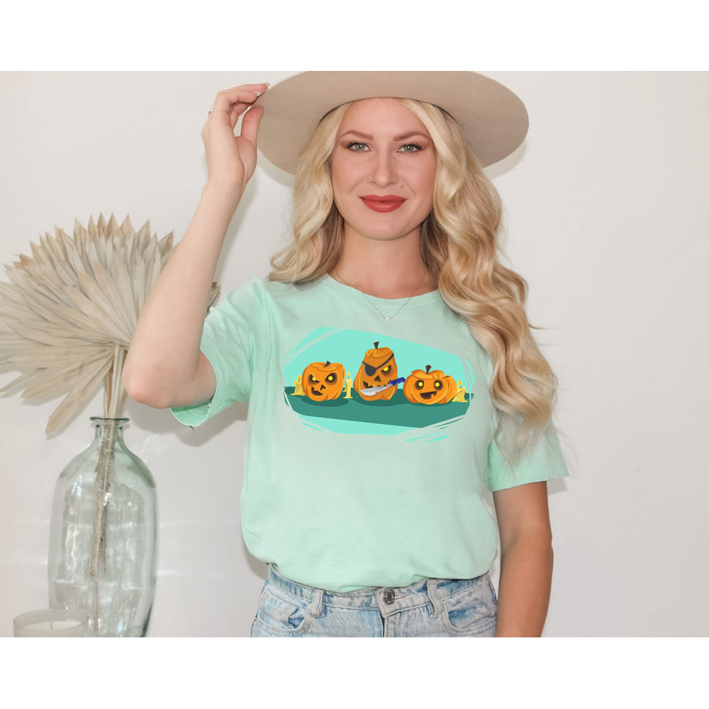 Spooky Pumpkin Shirt, Halloween Pumpkin Shirt, Jack-o-Lantern Shirt, Halloween Crewneck Shirt, Halloween Tee, Spooky Season Shirt, Fall Tee - 4.jpg