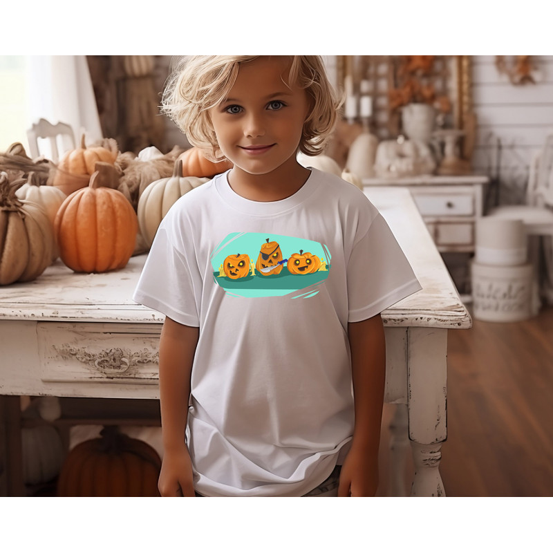 Spooky Pumpkin Shirt, Halloween Pumpkin Shirt, Jack-o-Lantern Shirt, Halloween Crewneck Shirt, Halloween Tee, Spooky Season Shirt, Fall Tee - 5.jpg