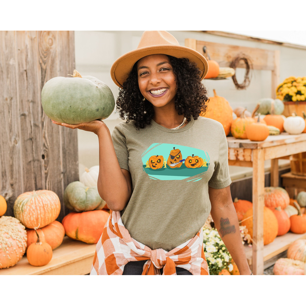 Spooky Pumpkin Shirt, Halloween Pumpkin Shirt, Jack-o-Lantern Shirt, Halloween Crewneck Shirt, Halloween Tee, Spooky Season Shirt, Fall Tee - 6.jpg