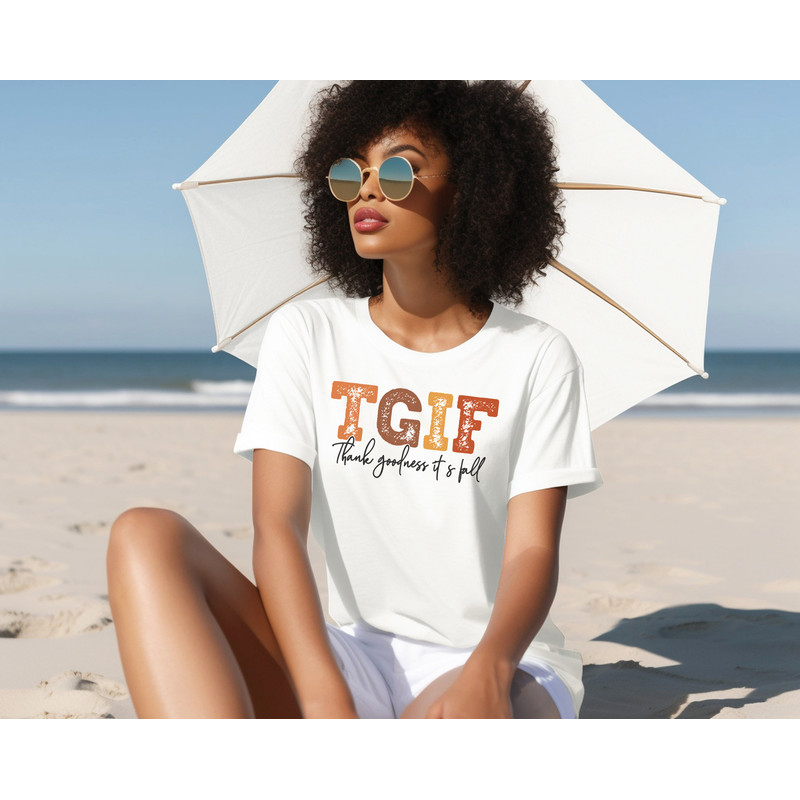 TGIF Thank Goodness It's Fall Shirt, TGIF Shirt, Fall Shirt, Fall Vibes Shirt, Cute Fall Shirt, Thanksgiving Shirt, Matching Turkey Day Tee - 3.jpg