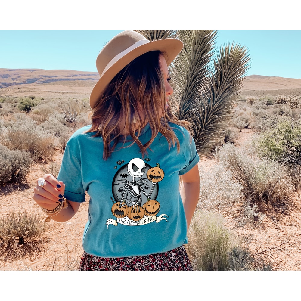 The Nightmare Before Christmas Pumpkin, King Jack Skellington Shirt, Halloween Pumpkin Face Gift Shirt, Nightmare Shirt, Fall Shirt Tee - 2.jpg