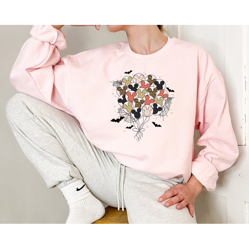 Vintage Disney Balloons Halloween Sweatshirt, Mickey Halloween Balloons Hoodie, Mickey Not So Scary, Disney Trip Shirt, Disney Family Shirt - 2.jpg