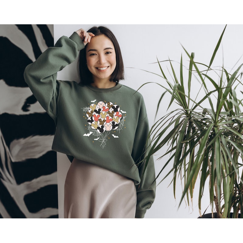 Vintage Disney Balloons Halloween Sweatshirt, Mickey Halloween Balloons Hoodie, Mickey Not So Scary, Disney Trip Shirt, Disney Family Shirt - 4.jpg