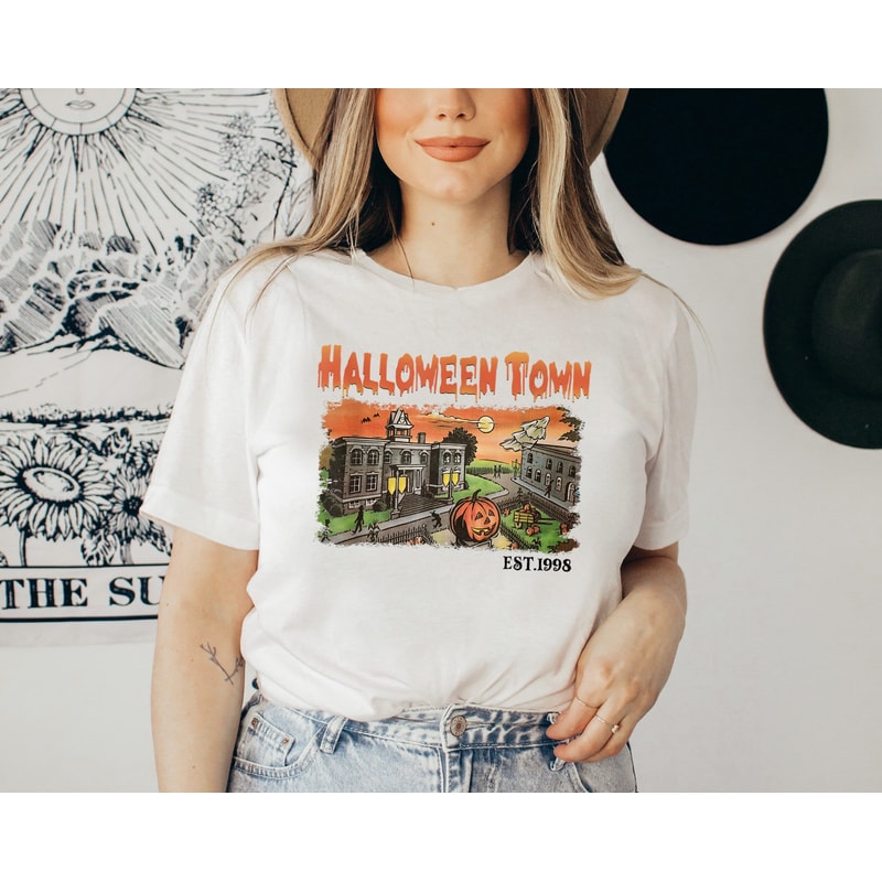 Vintage Halloweentown Est 1988 T-shirt, Disney Halloween Shirt, 2023 Halloween Party Shirt, Fall Pumpkin Shirt, Spooky Halloweentown Shirt - 1.jpg