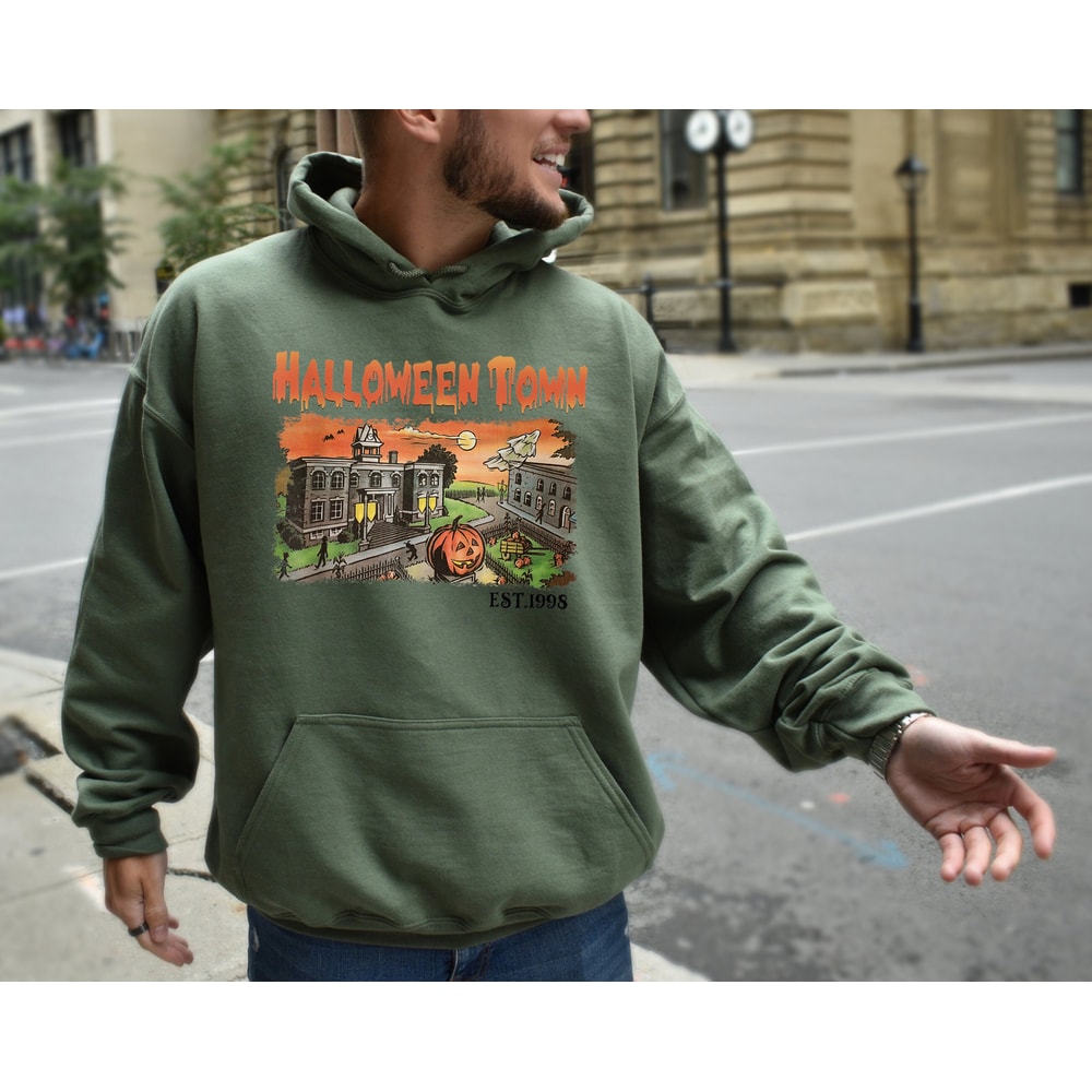 Vintage Halloweentown Sweatshirt, Disney Halloween Hoodie, 2023 Halloween Party Shirt, Fall Pumpkin Shirt, Spooky Halloweentown Sweater - 2.jpg