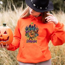 vintage scooby doo sweatshirt, halloween hoodie, scooby doo halloween shirt, horror movie shirt, halloween party, spooky