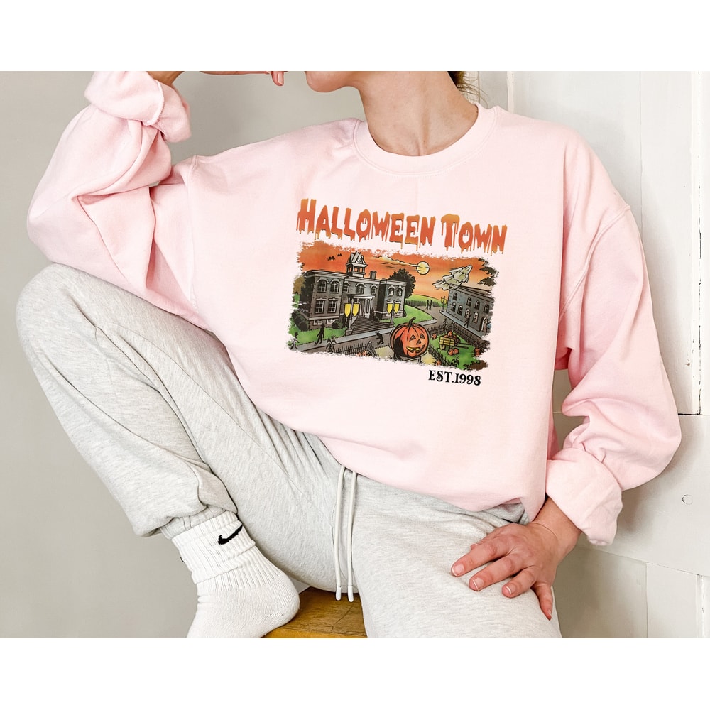 Vintage Halloweentown Sweatshirt, Disney Halloween Hoodie, 2023 Halloween Party Shirt, Fall Pumpkin Shirt, Spooky Halloweentown Sweater - 3.jpg