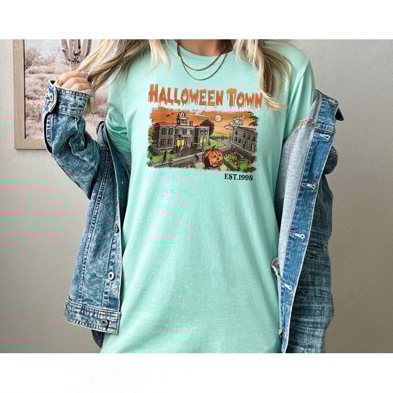Vintage Halloweentown Est 1988 T-shirt, Disney Halloween Shirt, 2023 Halloween Party Shirt, Fall Pumpkin Shirt, Spooky Halloweentown Shirt - 3.jpg