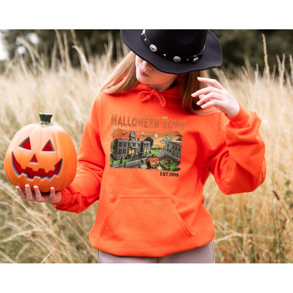 Vintage Halloweentown Sweatshirt, Disney Halloween Hoodie, 2023 Halloween Party Shirt, Fall Pumpkin Shirt, Spooky Halloweentown Sweater - 4.jpg