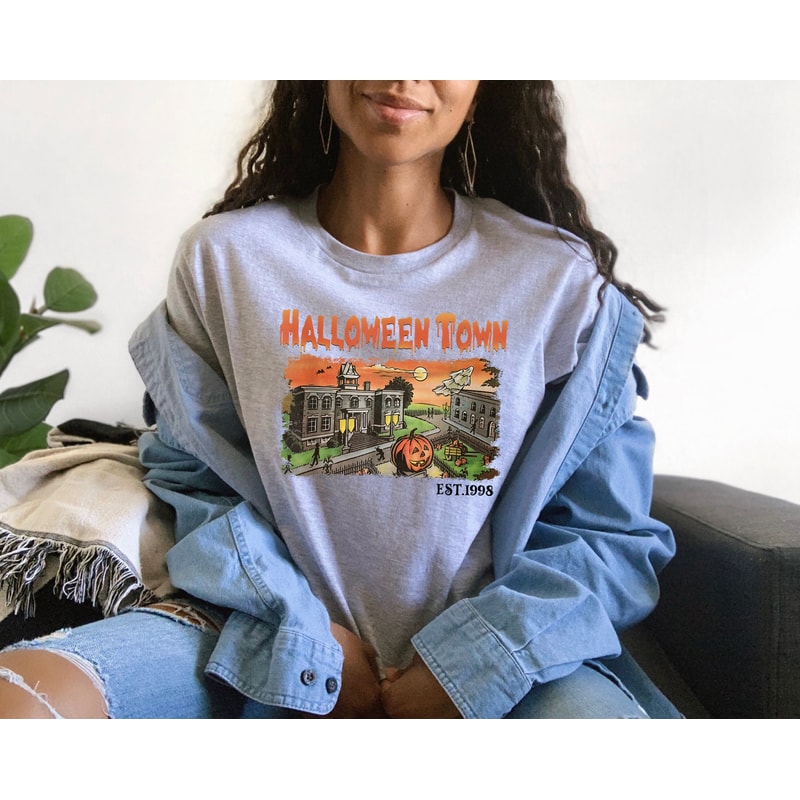 Vintage Halloweentown Est 1988 T-shirt, Disney Halloween Shirt, 2023 Halloween Party Shirt, Fall Pumpkin Shirt, Spooky Halloweentown Shirt - 4.jpg