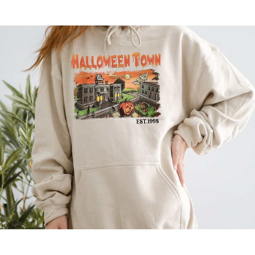 Vintage Halloweentown Sweatshirt, Disney Halloween Hoodie, 2023 Halloween Party Shirt, Fall Pumpkin Shirt, Spooky Halloweentown Sweater - 5.jpg
