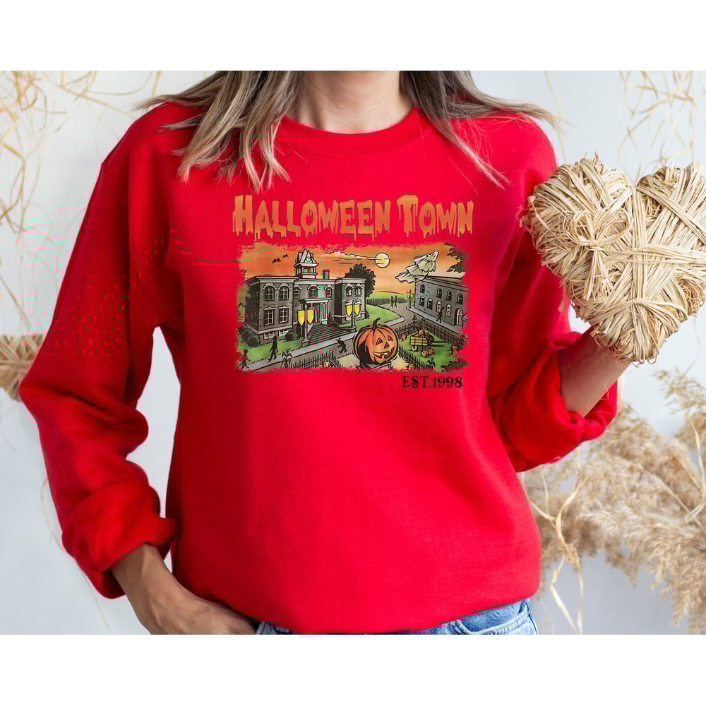 Vintage Halloweentown Sweatshirt, Disney Halloween Hoodie, 2023 Halloween Party Shirt, Fall Pumpkin Shirt, Spooky Halloweentown Sweater - 6.jpg