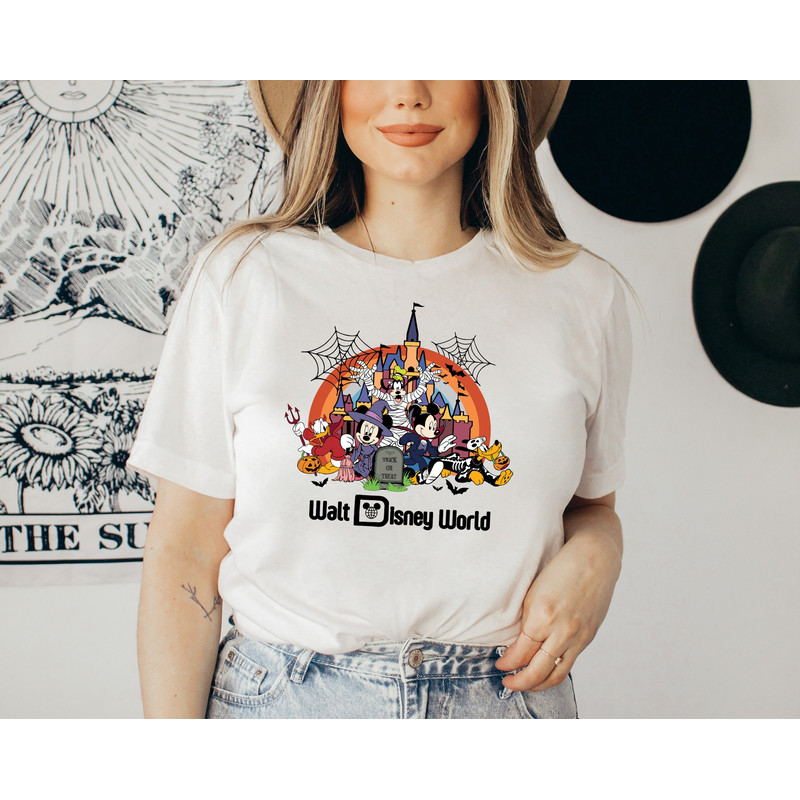 Vintage Walt Disney World Halloween Shirt, Disneyworld Halloween Shirt, Mickey And Friends Halloween Shirt, Disney Family Matching Shirt - 5.jpg