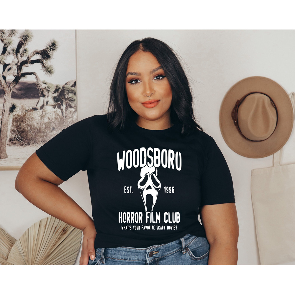 Woodsboro Horror Film Club Shirt, Scary Movie Shirt, Halloween Theme Top, Horror Film Fan Tee, Halloween Celebration Shirt,Spooky Season Tee - 1.jpg