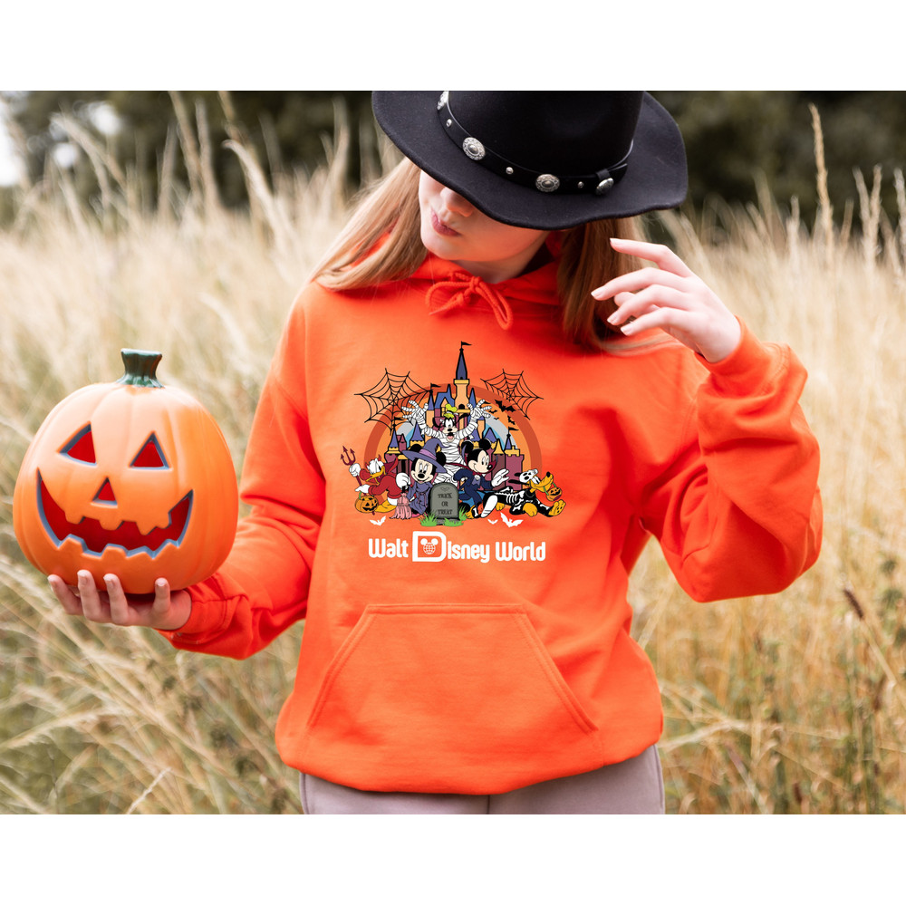 Vintage Walt Disney World Halloween Sweatshirt, Disneyworld Halloween Hoodie, Mickey And Friends Halloween Shirt, Disney Family Matching - 6.jpg