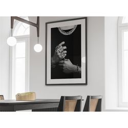 vintage yoongi movie poster print, bts wall art, music poster, rapper poster, vintage music print, cool posters, suga, w