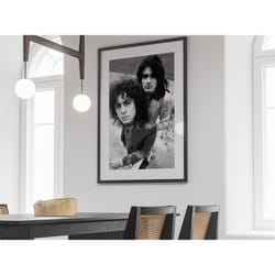 t rex trex marc bolan amsterdam, black and white, vintage photography, retro wall art, music poster, rock band, 1960 dec