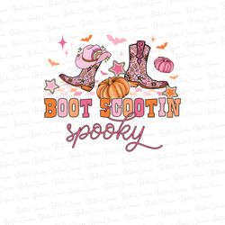 boot scoot spooky png, western ghost png, retro halloween design, cowboy ghost png, western hallowee