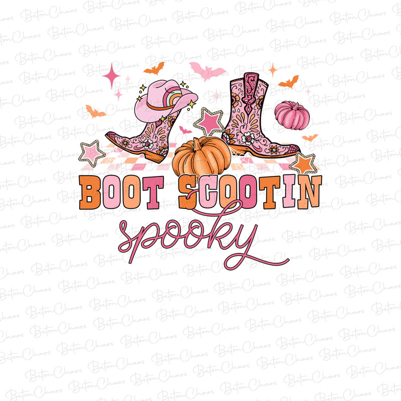 Boot Scoot Spooky png, Western Ghost png, Retro Halloween Design, Cowboy Ghost png, Western Halloween Sublimation, Vintage Ghost Halloween - 1.jpg
