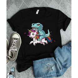 t-rex riding unicorn shirt, t-rex unicorn, dinosaur unicorn art, unicorn dinosaur, funny unicorn gift, unicorn print, fu