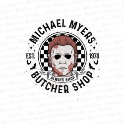 michael myers butcher shop png, halloween png, horror png, halloween sublimation design, horror char