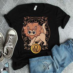 leo shirt, leo cat zodiac shirt, leo gift, leo cat, zodiac sign shirt, leo astrology cat gift, horoscope cat lover, leo