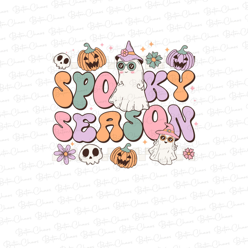 Retro Halloween Spooky Season png, Halloween sublimation design, Halloween png, Spooky Season , trendy Halloween shirt design, retro png - 1.jpg
