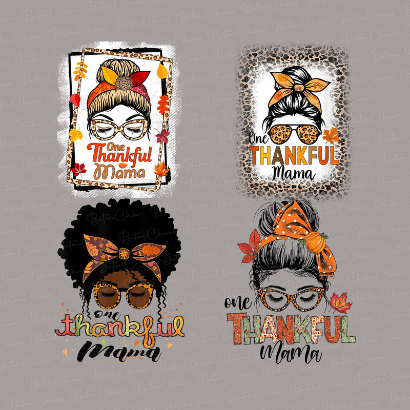 Thankful PNG, One Thankful Mama Png, Pumpkin, Thanksgiving Png, Fall, Mom, Pumpkin Season, Sublimation Design Downloads - 1.jpg