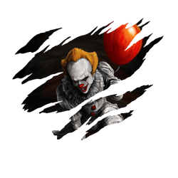 crack pennywise png, halloween character png, horror png, horror movie png, halloween png, halloween logo png, png file