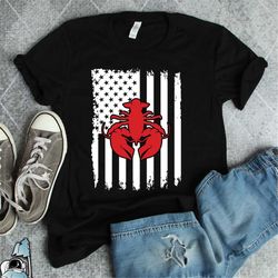 crawfish boil american flag shirt  seafood new orleans party louisiana summer vacation gift tshirt