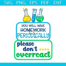 you will have homework periodically please dont overreact svg