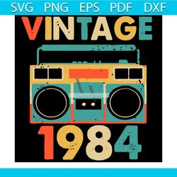 vintage november 1984 svg, birthday svg, 1984 svg