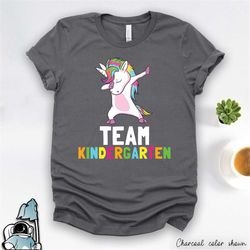 team kindergarten, back to school shirt, kindergarten teacher, unicorn teacher shirt, kindergarten unicorn, funny teache