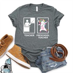 preschool teacher shirt, dabbing unicorn teacher gift, teacher unicorn, teacher gift, gifts for teachers, preschool teac