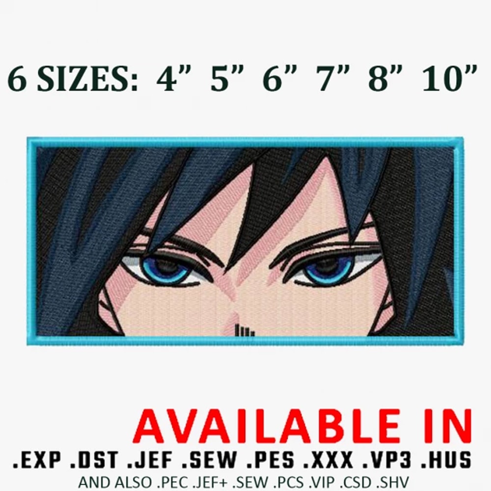 Giyu eyes Embroidery Design